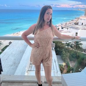 Sequin Romper Size M